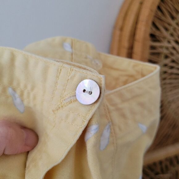 Vintage Susquehanna Trail Outfitters Wrap Mini Skirt Yellow Daisy Floral 8 - Picture 6 of 11